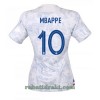 Frankrike Kylian Mbappé 10 Borte VM 2022 - Dame Fotballdrakt